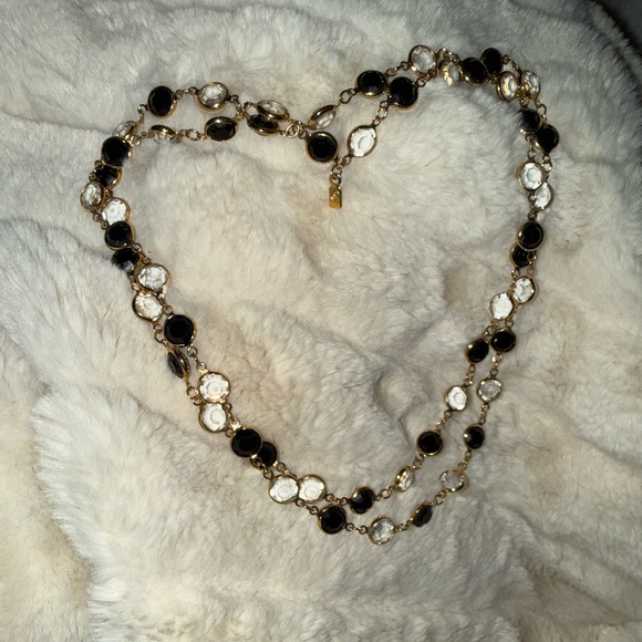 Vintage Swarovski Black and Gold Necklace - Picture 14 of 14